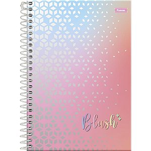 Caderno espiral 1/4 capa dura Blush 80f Pct.c/05 6472 Foroni