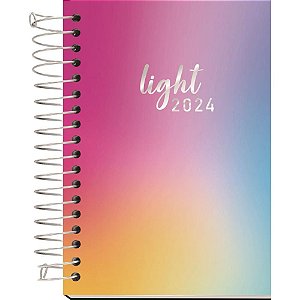 Agenda 2024 Light espiral cd color 160fls Unidade 658076 Kit