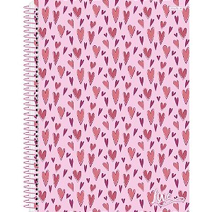 Caderno 10x1 capa dura Love 160f Pct.c/04 10208 Sd inovacoes