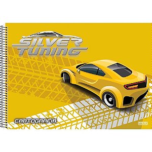 Caderno desenho univ capa dura Silver tuning 80f Pct.c/05 10343 Sd inovacoes