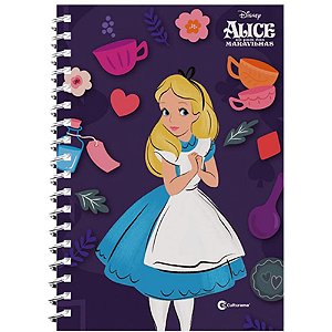 Caderno 01x1 capa dura Alice 80fls Unidade 707000207 Culturama