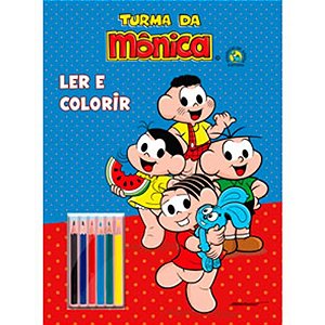 Livro infantil colorir Turma da monica c/lapis Unidade 020650501 Culturama