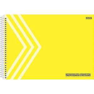 Caderno desenho univ capa dura Amarelo 60f Pct.c/05 10366 Sd inovacoes
