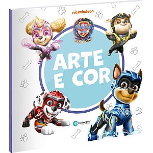 Livro infantil colorir Patrulha canina arte e cor 36p Unidade 020523001 Culturama