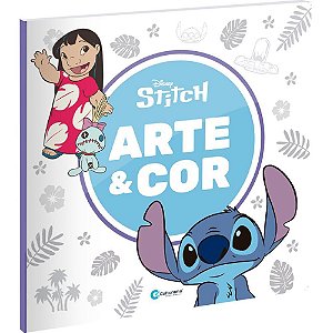 Livro infantil colorir Stitch arte e cor 27x27cm 36p Unidade 20520215 Culturama