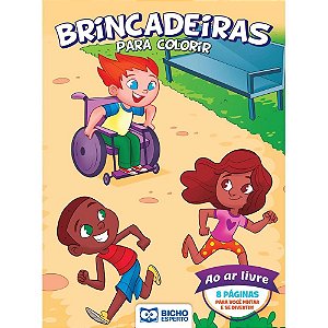 Livro infantil colorir Esportes/brincadeiras 4titulos Pct.c/08 33210 Bicho esperto
