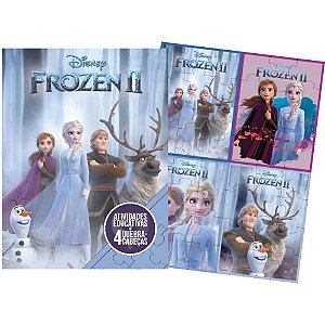 Livro infantil colorir Frozen aprender brincando 48pg Unidade 32041 Bicho esperto