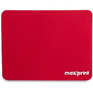 Mouse pad Tecido vermelho 22x18cm Unidade 603564 Maxprint