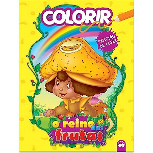 Livro infantil colorir O rei das frutas 16pgs Unidade 9536 Vale das letras
