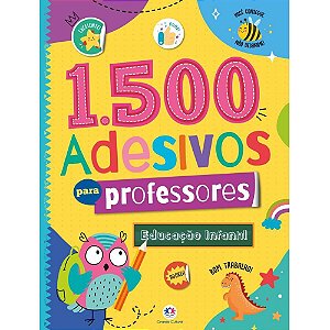Livro com adesivos Educacao infantil c/1500ades. Unidade 9786526104583 Magic kids