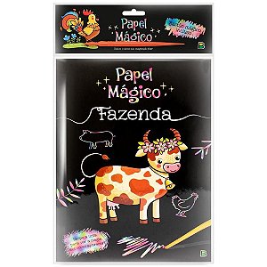 Papel a4 color Papel magico fazenda 5fls Pacote 1168053 Todolivro