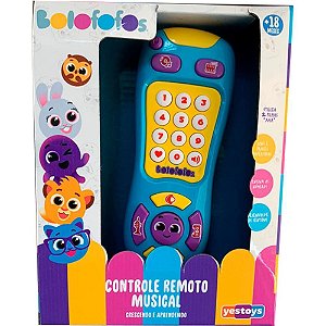 Brinquedo educativo Controle remoto musical bolofo Unidade 20703 Yes toys