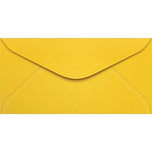 Envelope oficio colorido 114x229 amarelo Pct.c/100 Ccp440.03 Scrity