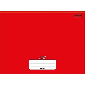 Caderno desenho univ capa dura D+ 96fls vermelho brochurao Pct.c/05 351644 Tilibra