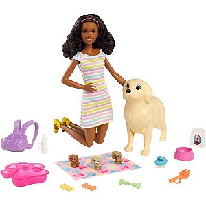 Barbie family Cachorrinhos recem nascidos Unidade Hck76 Mattel