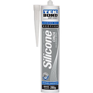 Adesivo De Silicone Acético Cinza 280G. Tekbond