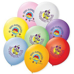 Balão Decorado N.070 Feliz Aniversário São Roque