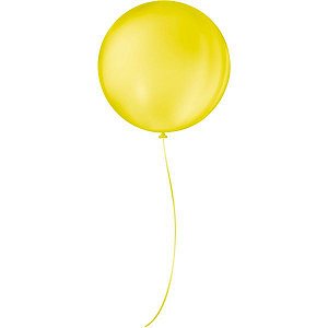 Balão Para Decoração Redondo N.05 Amarelo Citrino São Roque