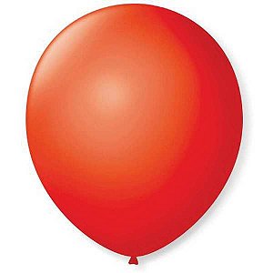 Balão Para Decoração Redondo N.09 Vermelho Quente São Roque