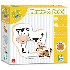 Brinquedo Educativo Be E Ba Mamae E Bebê Nig Brinquedos