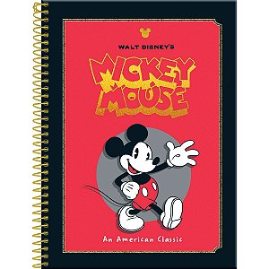 Caderno 01X1 Capa Dura 2021 Mickey Vintage 80Fls. Foroni