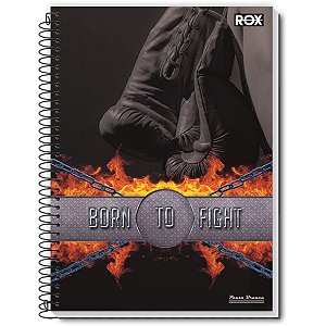 Caderno 01X1 Capa Dura 2021 Rox 96Fls. Pauta Branca