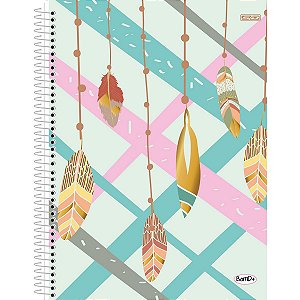 Caderno 10X1 Capa Dura 2021 Bom D+ Feminino 160F São Domingos