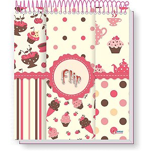 Caderno 10X1 Capa Dura 2021 Flip Feminino Vert. 160F Tamoio