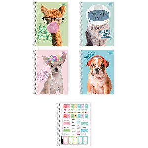 Caderno 10X1 Capa Dura 2021 Hug Me 160Fls. Tilibra