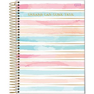 Caderno 10X1 Capa Dura 2021 La Creme 160Fls. Jandaia