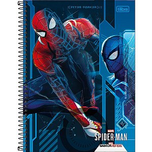 Caderno 10X1 Capa Dura 2021 Spider-Man Game 160Fls. Tilibra