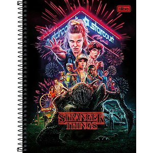 Caderno 10X1 Capa Dura 2021 Stranger Things 160Fls. Tilibra