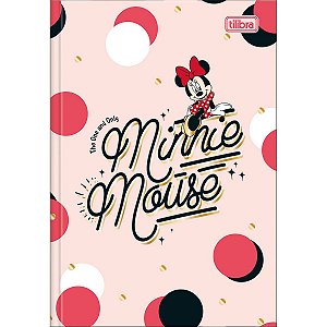 Caderno Brochura 1/4 Capa Dura Minnie 80Fls. Tilibra