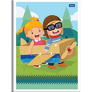 Caderno Brochura 1/4 Capa Infantil 48 Folhas Foroni