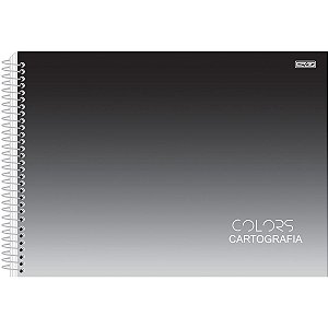 Caderno Desenho Univ Capa Dura Colors Sortido 60F Espiral São Domingos