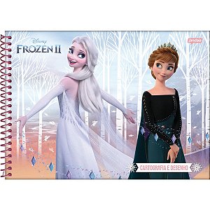 Caderno Desenho Univ Capa Dura Frozen 80Fls. Jandaia