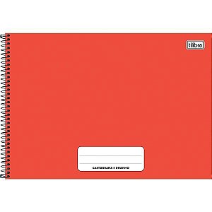 Caderno Desenho Univ Capa Dura Pepper 80Fls Verm Uniiv.horiz. Tilibra