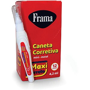 Caneta Corretiva Mini 4,2Ml. Metal Frama