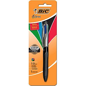 Caneta Esferográfica Bic 4 Cores Grip Pro Bic