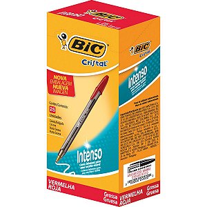 Caneta Esferográfica Cristal Bold Vermelha Bic