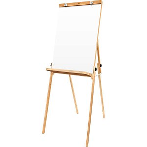 Cavalete Para Flip-Chart Compacto Branco Pinus Luxo Souza