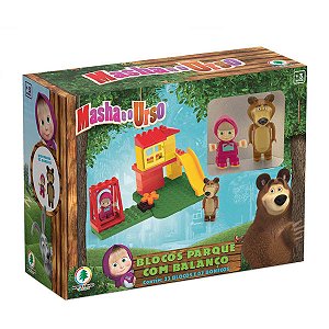 Cenario Tematico (Playset) Masha E O Urso Parque Balanco Monte Libano