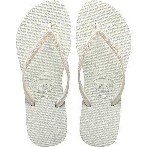 Chinelo Havaianas Feminino Slim 35/6 Branco Havaianas