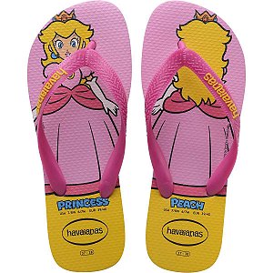 Chinelo Havaianas Feminino Super Mario Bros 35/6 Rosa Havaianas