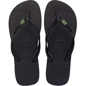 Chinelo Havaianas Masculino Brasil 39/0 Preto Havaianas