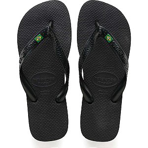 Chinelo Havaianas Masculino Brasil 45/6 Preto Havaianas