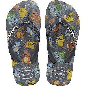 Chinelo Havaianas Masculino Pokemon 39/0 Novo Grafite Havaianas