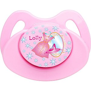 Chupeta Tip Silicone Orto T2 Rosa Lolly