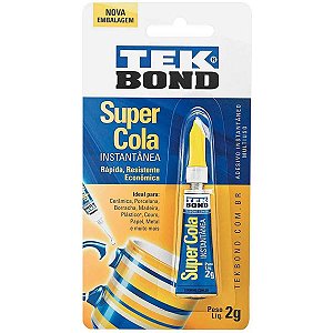 Cola De Alta Resistência Tekbond 2Gr. Blister Tekbond