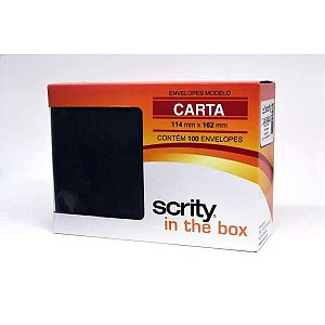 Envelope Carta Colorido 114X162 Preto Los Angeles 80G Scrity